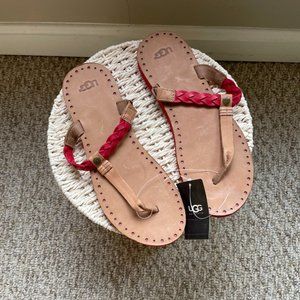 Ugg Bria Leather Braided Sandal - Size 9